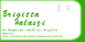 brigitta halaszi business card